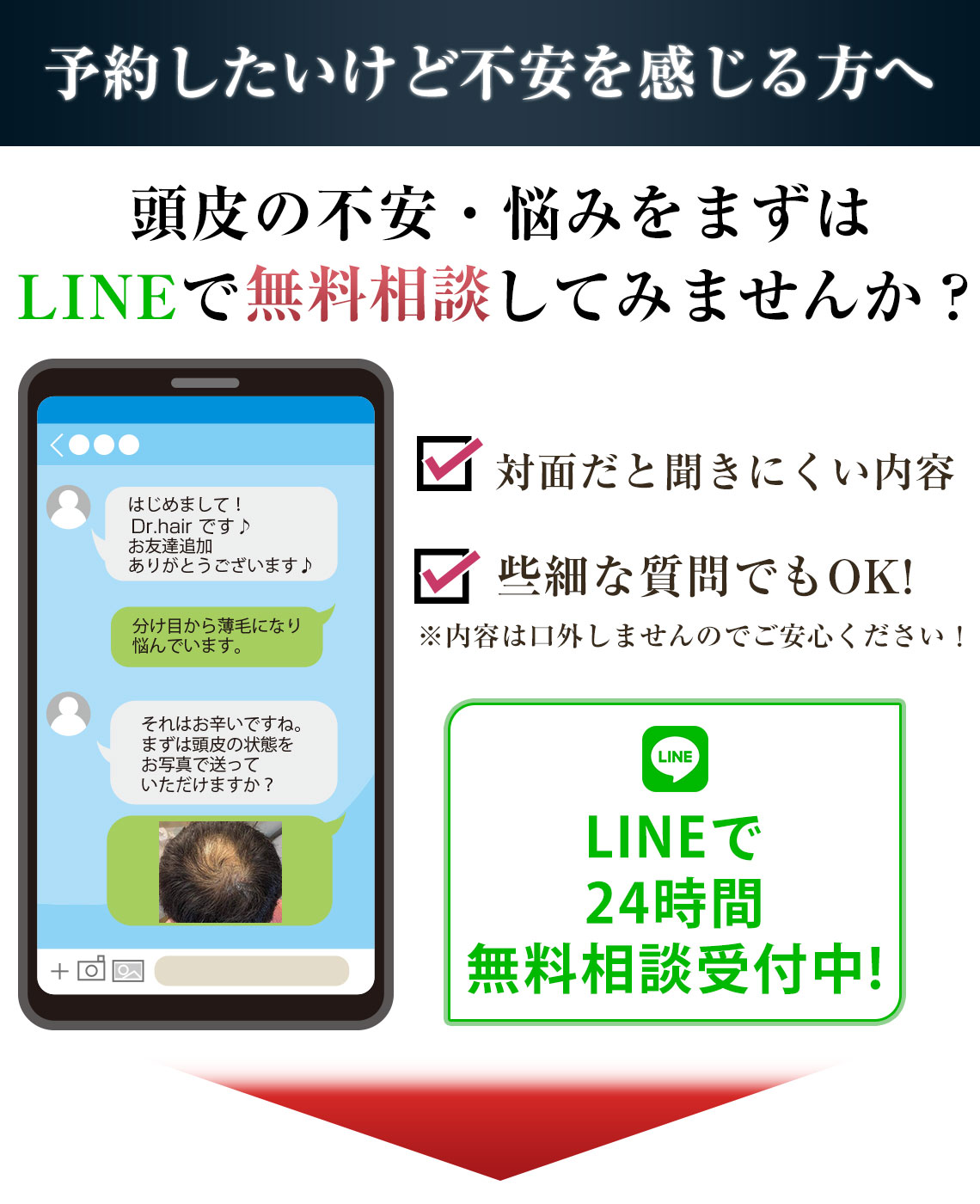 LINE予約案内